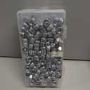 3 x 90Pieces M8-1.25mm Nylon Lock Nuts,SpzcdZa 304(A2-70) Stainless Steel LockNuts for Industrial and Construction Fasteners;Standard Metric Thread Nylock Nuts