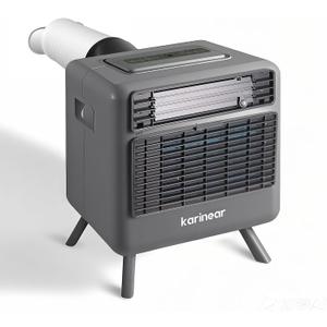 Portable Air Conditioners for Camping, Tent Air Conditioner, 3300BTU, 436W AC Unit Fast Cooling Down to 60F, 3 Cooling Modes, 24 Hour Timer, Suitable for Camping, RVs, Outdoors and Indoors(Gray)