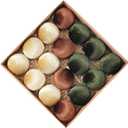 Velvet Ornaments for Christmas Tree 16 Pack 3.15" Velvet Christmas Ball Set, Luxurious Holiday Tree Ornaments for Home Decor, Coffee Dark Green