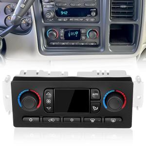 Front A/C Heater Control Switch 599-009 Front Climate Control Module Fit for Chevy Silverado Avalanche Suburban Tahoe Fit for GMC Sierra Yukon XL Fit for Cadillac Escalade/ESV/EXT 2003 2004# 15107730