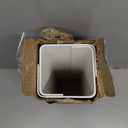 No-Screw Under Desk Cable Management Tray - Self-Adhesive Installation, Cord Management, Cable Tray, Under Desk Wire Organizer - White Set of 2