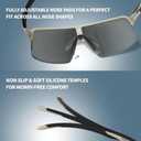 BangLong Running Sunglasses for Men Women - 24g Lightweight UV400 Protection Sports Sun Glasses for Cycling