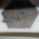 W&S Hexagon Peel and Stick Flooring,24-Sheets Self Adhesive Dark Grey Peel and Stcik Backsplash,Stick on Brick Accent Wall,Thicker Faux Stone Floor Tile for Bathroom,Bedroom,RV (Hexagonal 8.97.7inch)