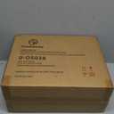 Famiware Dinnerware Sets for 4, Ocean Square 11-Piece Kitchen Plates and Bowls Sets, Reactive Glaze, Microwave and Dishwasher Safe, Scratch Resistant, Cappuccino White