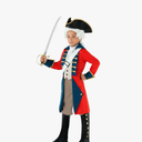 Morph - Revolutionary War Costume Kids - Colonial Costume Boys - British Red Coat Costume - Napoleon Costume Kids Size L