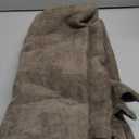 MIULEE 26x26 Inch Euro Sham Chenille Throw Pillows Set of 2 Soft Accent Taupe Grey Neutral Farmhouse Textured Cushion Covers for Bed Sofa Bedroom Living Room