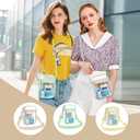 Clear Stadium Bag 12126 Policy Compliant Transparent Crossbody Purse, Waterproof PVC Clear Bag for Concerts Events