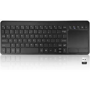 Wireless Bluetooth Touchpad Keyboard with 3-Device(1*USB,2*BT) Portable Computer Keyboard for Laptop, Tablet, Mac, Windows, Android, Chrome OS