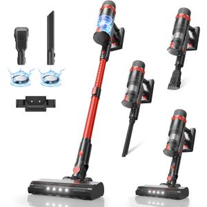 Cordless Vacuum Cleaner, 560W/48KPa/70Mins Vacuum Cleaners for Home, Self-Standing Stick Vacuum with Smart Touch Screen, Rechargeable Lightweight Vacuum for Pet Hair, Carpets, Hard Floors