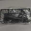 Cisily Sink Caddy Sponge Holder for Kitchen with Brush Holder and Stainless Steel Self Drain Tray, Rustproof Kitchen Sink Organizer for Sponge, Soap Dispenser Storage Accessories (9.25, Black)