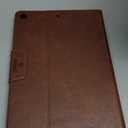 Antbox Case for iPad 9th Generation/iPad 8th Generation with Pencil Holder Vegan Leather Smart Cover for iPad 10.2'' 9th/8th/7th Gen (Brown)