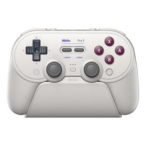 8BitDo Pro 3 Bluetooth Controller for Switch/ Switch 2 – TMR Joysticks, Swappable ABXY Buttons, Pro Back Buttons, Charging Dock, Hall Effect Triggers, for Windows, Apple, SteamOS, Android - G Classic