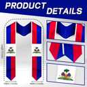 Graduation Sash, Embroidered Flag Graduation Stole for International Students 72 Inches