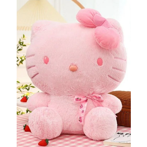 Pink Hello Kitty Doll Large Plushies Sakura Kt Cat Plush Toy Children's Gifts Grab Cute Sanrio Doll Birthday Gifts For Girls 10 Inch