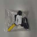 Black 7.8x8.1x4cm Plastic Large Left & Right Luggage Wheels W151 DIY Replacement Pack of 2