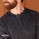 MERIWOOL Men's Base Layer Long Sleeve Henley - Lightweight Merino Wool Thermal (XL)