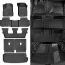 All Weather Floor Mats for 2020-2025 Audi Q7/SQ7 7 Seats Floor Mats & Trunk Mat & Backrest Mats for Audi Q7 Accessories Guard Odorless Anti-Slip Floor Liner