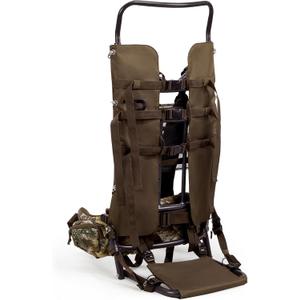 TR Aluminum External Frame Backpack, Adjustable Hiking Hunting Pack, Camo | Heavy-Duty, Top Frame Adjusts 34"-40", Thick Foam Straps & Waist Belt For Large Heavy Loads, Ideal For Outdoor Camo Hunting