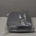 YONTINY Toddler Booster Seat for Kitchen Chair with Removable Backrest & Adjustable Straps, PU Portable Waterproof & Non-Slip Booster Seat for Dining Table, Travel Child Eating Cushion - Dark Grey