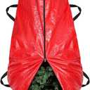 BALEINE Upright Christmas Tree Storage Bag, 7.5 ft Tear Resistant PE Material Christmas Tree Bag with 4 Reinforced Handles for Xmas Holiday (Red)