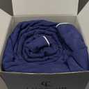 Cooling Comforter Queen Size, Cooling Blankets for Hot Sleepers and Night Sweats, Double Sided Cool Q-Max>0.45, Lightweight and Breathable Absorb Heat Soft Summer Ice Blanket 90"90" Inches, Navy