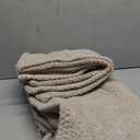 PAVILIA Beige Cream Throw Blanket for Couch Bed, Soft Fleece Throws for Sofa Chair, Fuzzy Waffle Textured Blanket, Cozy Warm Lightweight All Season Blanket Throw, 50x60