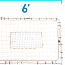 Franklin Sports Soccer Rebounder - Tournament Steel Rebounding Net - Perfect for Backyard Practice and Training - 12' x 6' & 6' x 4'