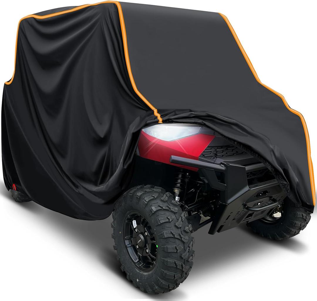 StarknightMT UTV Cover 4 Seater, Waterproof Cover Compatible with Polaris Ranger Crew 1000 900 570 800 General RZR Talon Teryx 4-Door with Reflective Strips Heavy-Duty 420D UTV Full Weather Cover