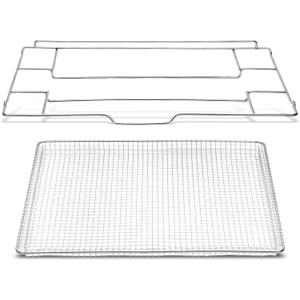 New upgrade Air Fry Tray for 30" Oven Compatible with Frigidaire Wall Ovens, Ranges, and Wall Oven/Microwave CombinationsOven Rack Measures 25" x 16" x 1.75"