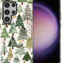 Case Compatible with Samsung Galaxy S25 Ultra - Hybrid Durable Shockproof Phone Cover, Phone Cases for Woman Girl Boy Man - Christmas Tree Forest