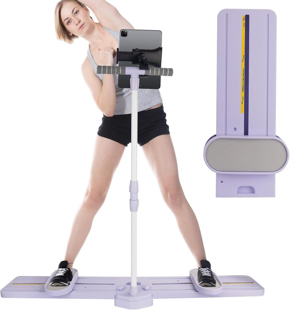 Ski Machine Exercise Equipment, Foldable Inner Thigh and Pelvic Floor Exercise Devices with Phone Holder, Ski Simulator Trainer for Women, Ideal for Toning, Fitness, and Core Strength