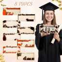 8 Pcs Graduation Money Holder 2026 Graduation Gifts for Him Her Wooden Money Senior College Box for Her Him Card Cash Envelope Holder 3D Design for Class DIY Gift Box for Ceremony Party Decor