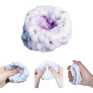 Crunchy Noisy Stress Balls, Sand Filled Crunchy Squishy Balls, Ice Skin Sensory Squeeze Balls for Anxiety Relief & Focus Portable Desktop Stress Relief Squeeze Toys