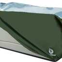 YardStash Deck Box Cover - Heavy Duty, Waterproof Covers for Outdoor Cushion Storage and Large Deck Boxes - Protects from Rain, Wind and Snow - XXL - Green