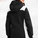 FREE SOLDIER Women's Waterproof Ski Snow Jacket Warm Fleece Lined Winter Rain Jacket with Hood Fully Taped Seams M