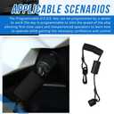 SeDeplacer 515-177-057 Ignition Key Cap & floating clip on style lanyard Compatible with Seadoo with DESS, Fits For 1999-2014 GTI GTX RXT RXP XP CHALLENGER (2014 and prior) (Black)