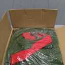 4 Pcs Christmas Wreaths for Front Door, 15 Inch Fluffable Artificial Norfolk Pine Wreath with Red Bow, Easy to Shape for Full & Lush Look, Indoor Outdoor Holiday Decor