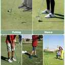 GreenHaven 2 Pack Golf Alignment Sticks 48 Inch Collapsible Golf Alignment Practice Rods for Aiming Putting Portable Golf Training Aid Full Swing Trainer Posture Corrector with Clear Storage Tube