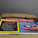 Airhead Viper Towable 1-3 Rider Models, Tube for Boating and Water Sports, Heavy Duty Full Nylon Cover