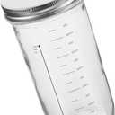 Healifty Airtight Glass Fermentation Jar with Lid for Chili Sauce Jam Storage Versatile Kitchen Container with Transparent Window Easy Clean Design for Home Chefs