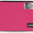 Money Bag with Lock, Aerthezu Cash Locking Bags with Zipper, Travel Safe Lockable Bank Bag, Pink