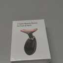 Red-Light-Therapy-for-Face-and-Neck, 7 Color Face Massager Tool for Wrinkles, Double Chin, Vibrating Facial Massager with Thermals for Skin Care, Glossy Black