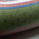 Japanese Floor Mattress Futon, Thicken Foldable & Portable Roll up Camping Mattress, Bohemia Yellow Queen
