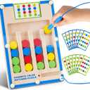 Kids Montessori Magnetic Wooden Toys: 3 4 5 6 7 Year Old Birthday Gift for Boys Girls Age 4-7 Preschool Educational Learning Activities Toy Sensory Autistic Puzzle Maze Game Present for Toddlers