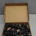 Patelai 48 Pieces Mini Easel Stands Plastic Plate Stand Holder Display Picture Easel for Display Picture Frame Collectibles Desktop Weddings Party Home Decoration (6 Inch,Black)