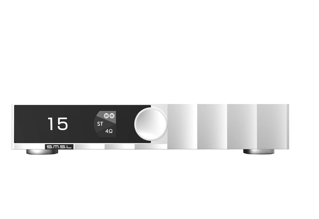 S.M.S.L PA400 GaN Power Amplifier with Infineon GaN Transistor & TI PGA2311, Stereo/Mono Bridge Mode, Ultra-Low Distortion, Fit for Hi-Fi/Home Theater