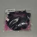 Lilosy Sexy Underwire Cute Push Up Strappy Embroidered Mesh Sheer Lingerie Set See Through Panty Bra (Medium, Bow Lace Black)