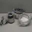 GANIZA Food Processors, Electric Food Chopper with Meat Grinder & Vegetable Chopper - 2 Bowls (8 Cup+8 Cup) with Powerful 450W Copper Motor - Includes 2 Sets of Bi-Level Blades for Fruits/Meat/Nuts (Black)