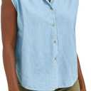 Lee Women's Legendary Cap Sleeve Shirt (Blue, M)