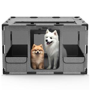 Dog Playpen, 43x43x26 Inches Puppy Playpen Portable Pet Play Pen Indoors